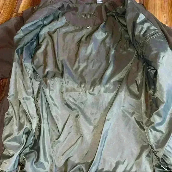 Vintage AEROS Green Parachute Jacket Size S Utility Windbreaker 80s Neutral EUC - Picture 12 of 16